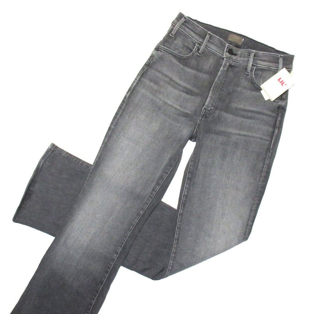 NWT Mother LIL Hustler Heel in Magic 8 Ball High Rise Flare Stretch Jeans 28 - Picture 5 of 10